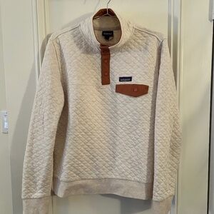 Women's Patagonia Organic Cotton Quilted T-Snap Pullover Sweatshirt - Size M